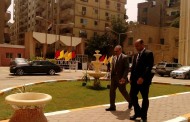 وصول ا. د ياسر صقر رئيس جامعة حلوان إلى مقر الكلية