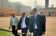 زيارة رئيس جامعة حلوان كلية التربية الرياضية بنين الهرم